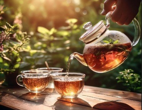 How does Stress Relief Herbal Tea in Noida at Go Sowa help reduce stress?